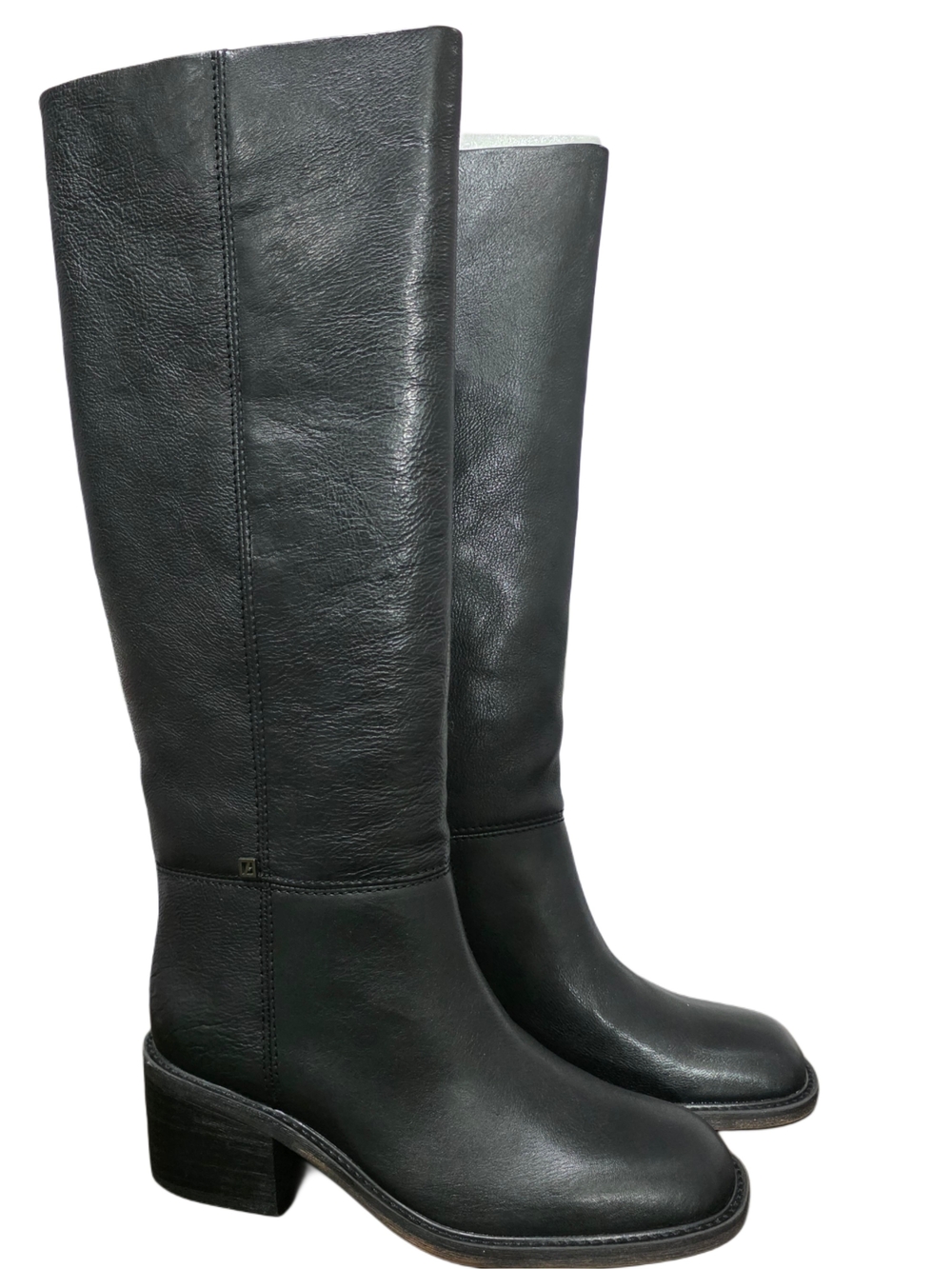 Franco Sarto Niva Black Leather Knee High Boots NIB - Wide Calf